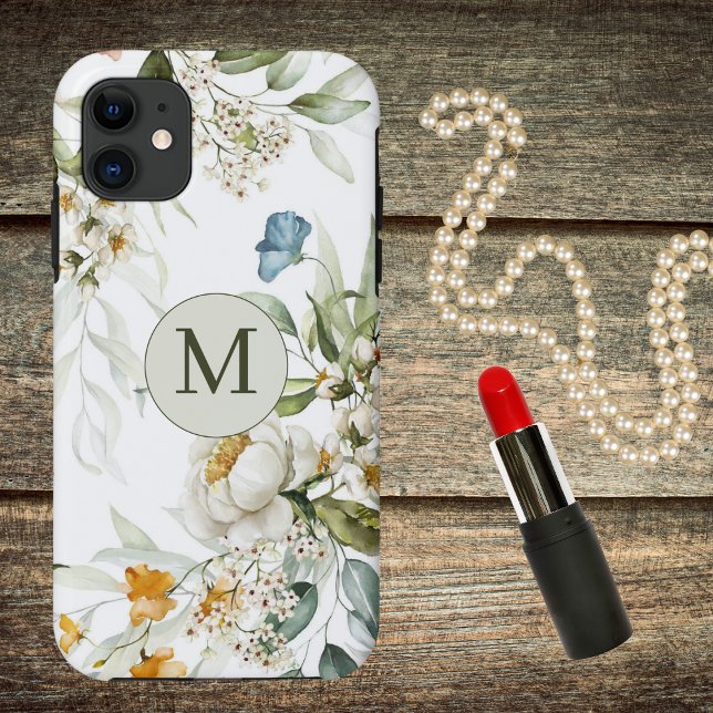 Capa Para iPhone 11 Floral Dupla Lado do País Elegante (Criador carregado)