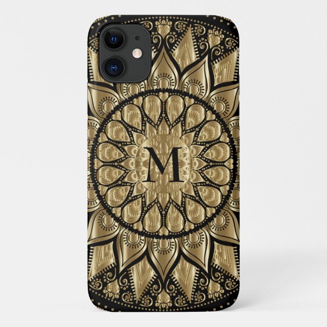 Capa Para iPhone 11 Floral Mandala (Verso)