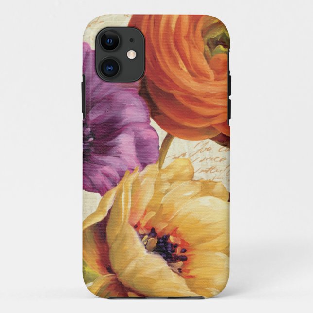 Capa Para iPhone 11 Floral na flor completa (Verso)
