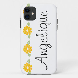 Capa Para iPhone 11 Flores amarelas conhecidas de Angelique