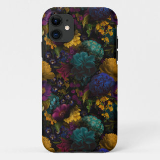 Capa Para iPhone 11 Flores Anteriores Moody Florals