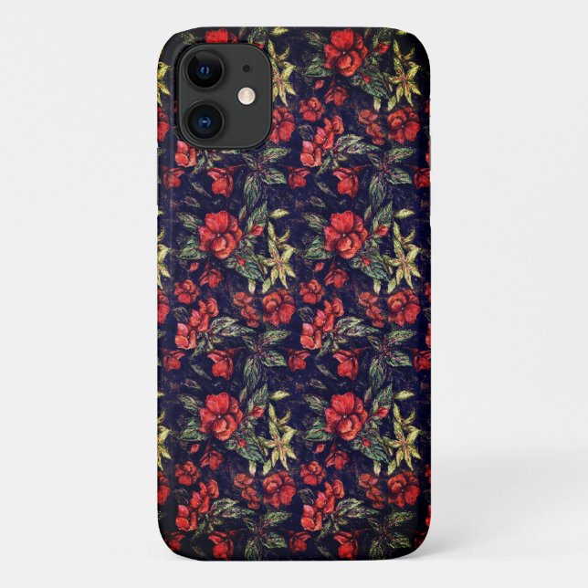 Capa Para iPhone 11 Flores Antigas de Alexandra Cook aka Linandara (Verso)