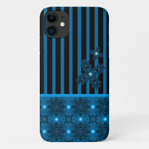 Capa Para iPhone 11 Flores Artdeco em Estilo Retroativo