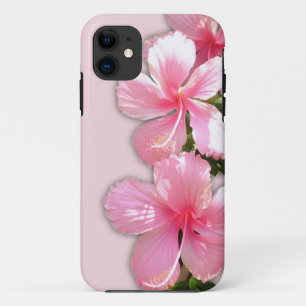 Capa Para iPhone 11 Flores Brilhantes de Hibiscus do Havaí