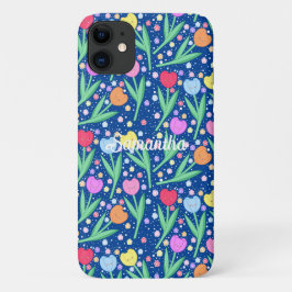 Capa Para iPhone 11 Flores Coloridas