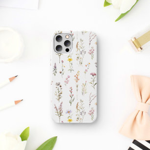 Capa Para iPhone 11 Flores Coloridas, Flores Selvagens, Flores De Jard