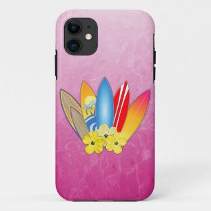 Capa Para iPhone 11 Flores da prancha e do hibiscus