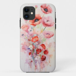 Capa Para iPhone 11 Flores de Água - Rosa Cor-de-Rosa