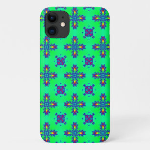 Capa Para iPhone 11 Flores de Artdeco no Estilo Retroativo