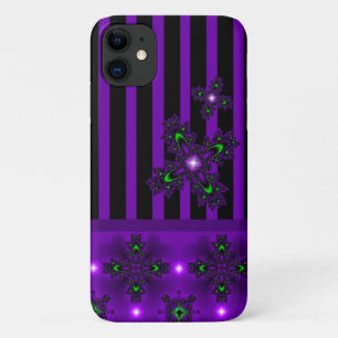 Capa Para iPhone 11 Flores de Artdeco no Estilo Retroativo