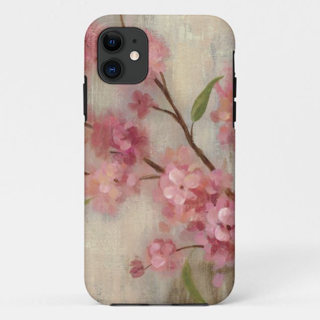 Capa Para iPhone 11 Flores de cerejeira e ramo (Verso)