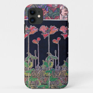 Capa Para iPhone 11 Flores do Estilo Art Nouveau, Mucha