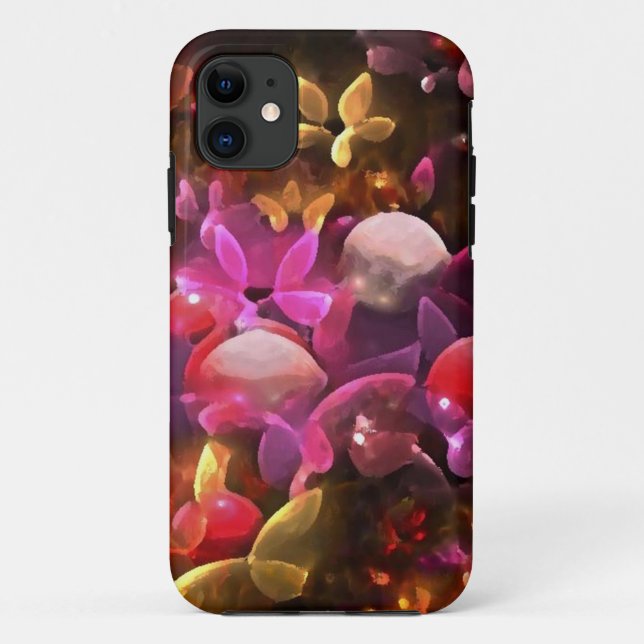 Capa Para iPhone 11 flores fantasia_iphone (Verso)