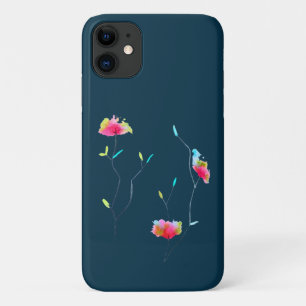 Capa Para iPhone 11 Flores florais modernas Arte de outono