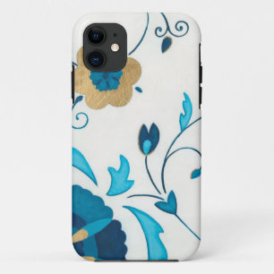 Capa Para iPhone 11 Flores Indígenas com Fundo Branco
