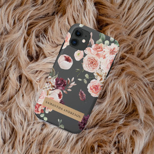Capa Para iPhone 11 Flores Modernas de Pastel e Presente Personalizado