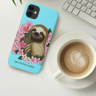 Capa Para iPhone 11 Flores Rosa Leves