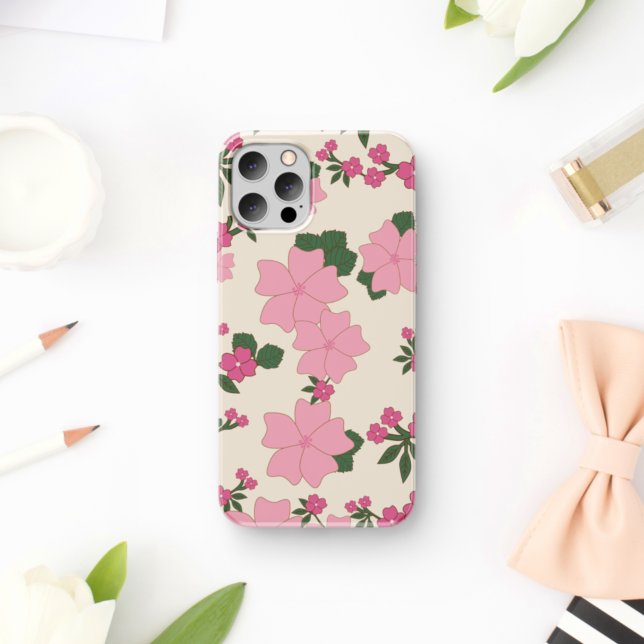 Capa Para iPhone 11 Flores Rosa, Padrão Floral, Padrão De Flores (Criador carregado)
