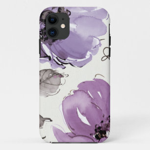 Capa Para iPhone 11 Flores roxas