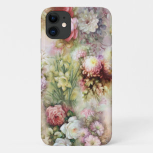 Capa Para iPhone 11 Flores Vintage