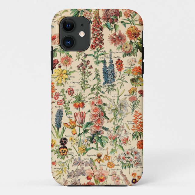 Capa Para iPhone 11 Flores Vintage (Verso)