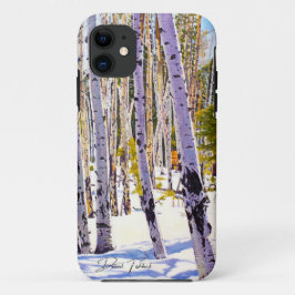 Capa Para iPhone 11 Floresta de Álamo