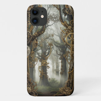 Capa Para iPhone 11 Floresta de Engrenagens