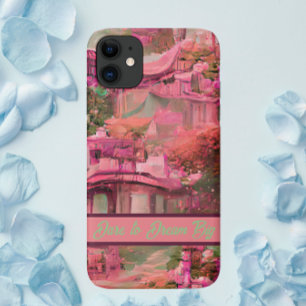 Capa Para iPhone 11 Floresta de Fantasia Enfeitiçante Rosa