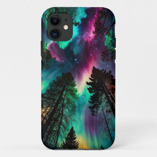 Capa Para iPhone 11 "Floresta Galáxica"