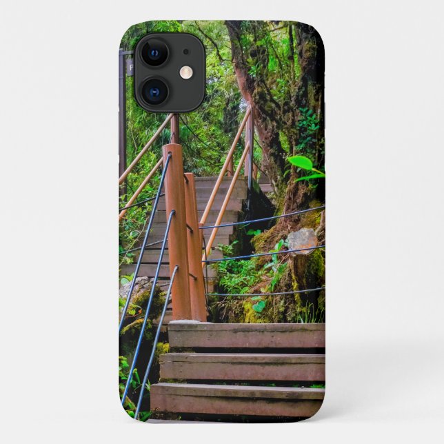 Capa Para iPhone 11 Floresta Musgosa (Verso)