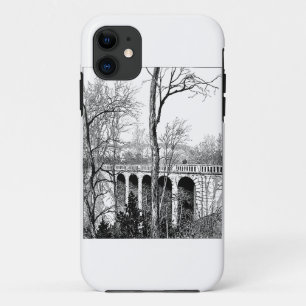 Capa Para iPhone 11 floresta paisagística ponte