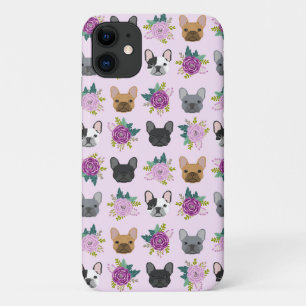 Capa Para iPhone 11 Florestas de lavanda de Bulldog Francês