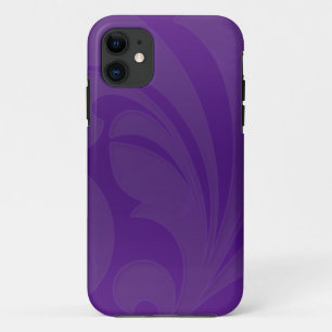 Capa Para iPhone 11 Flourish roxo brilhante