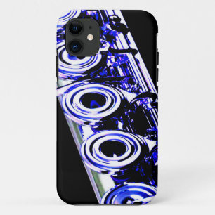 Capa Para iPhone 11 Flute Artístico Silver Metal Bonito Diversão