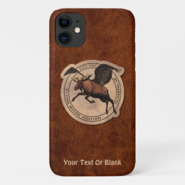 Capa Para iPhone 11 Flying Moose Aviation Patch