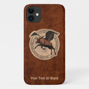 Capa Para iPhone 11 Flying Moose Aviation Patch