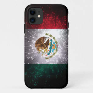 Capa Para iPhone 11 Fogo-de-artifício da bandeira mexicana