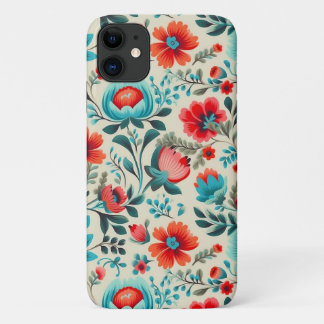 Capa Para iPhone 11 Folclore Floral Polonês iPhone 11 Caso