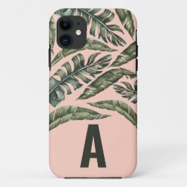 Capa Para iPhone 11 Folha tropical personalizada inicial