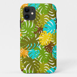 Capa Para iPhone 11 Folhas de Monstera