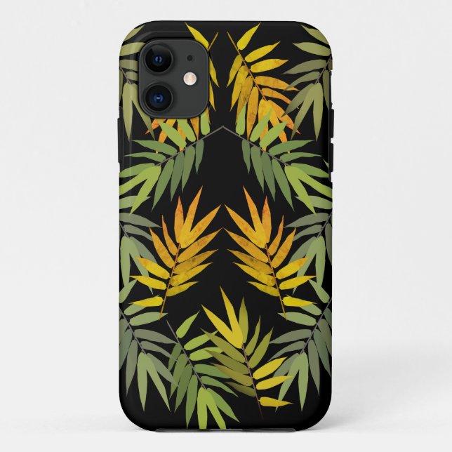 Capa Para iPhone 11 Folhas de Selva (Verso)