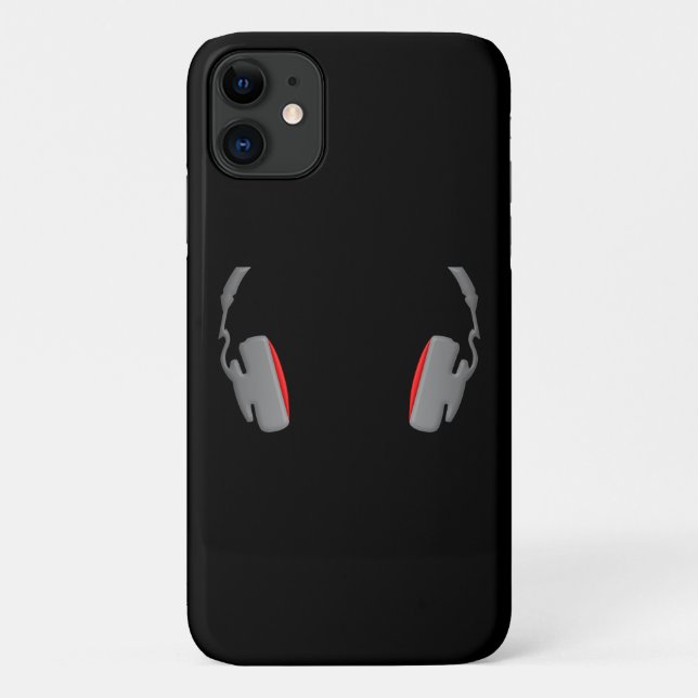 Capa Para iPhone 11 Fones de ouvido Legal Simplesmente e Clássicos (Verso)