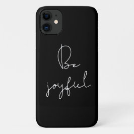 Capa Para iPhone 11 Fonte branca alegre