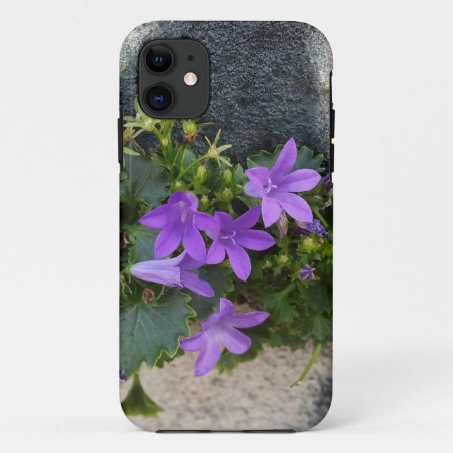 Capa Para iPhone 11 fora da flor de parede (Verso)