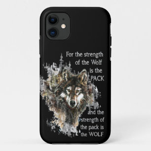 Capa Para iPhone 11 Força do Wolf é a cotação da família Pack Personal