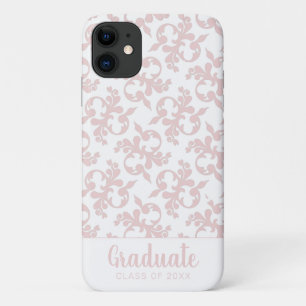 Capa Para iPhone 11 Formando de Ornamento Rosa para Blush de Rococo Ch