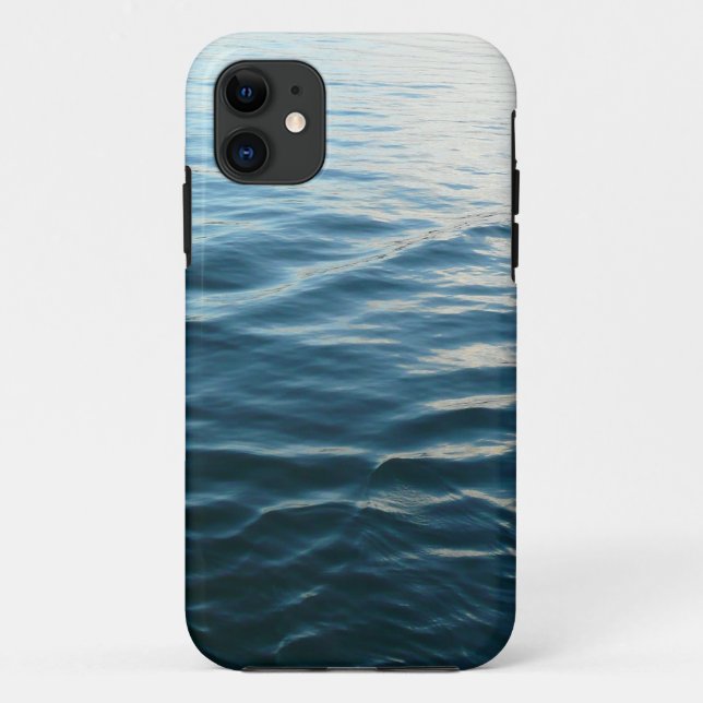 Capa Para iPhone 11 Formas de Fotografia da Abstrato de Água Azul (Verso)