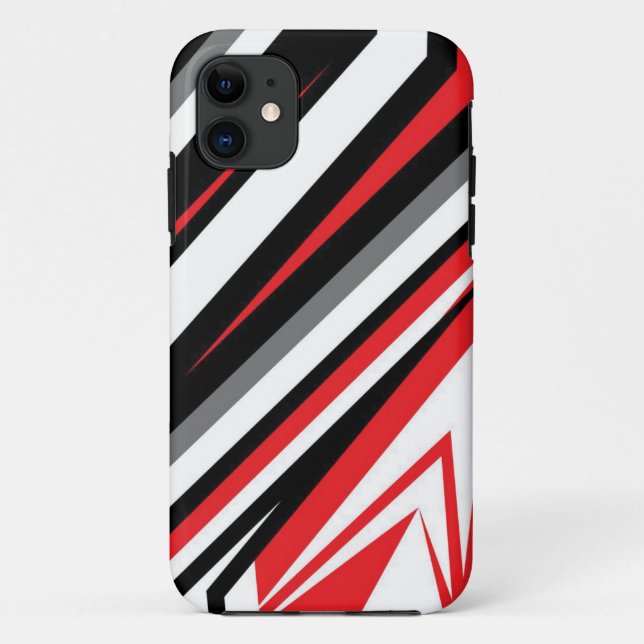 Capa Para iPhone 11 formas geométricas Mate de Maiúsculas/Minúsculas M (Verso)