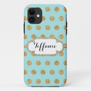 Capa Para iPhone 11 Foto da imagem da joia da Bolinhas brilhante Doura