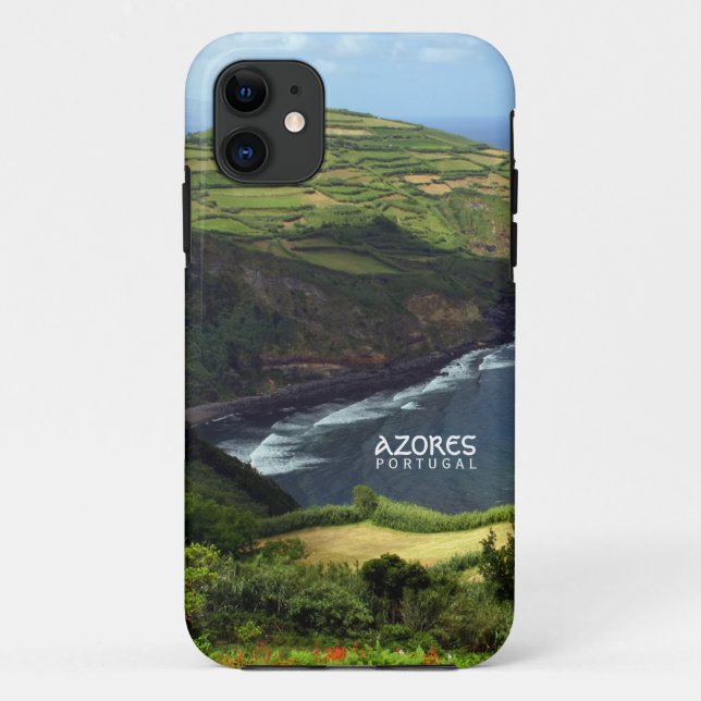 Capa Para iPhone 11 Foto das ilhas Açores, Portugal (Verso)